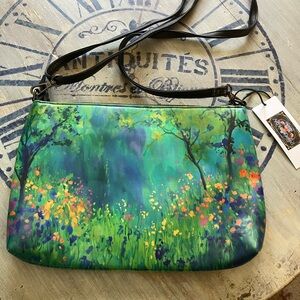 Vibrant Floral Crossbody Bag
